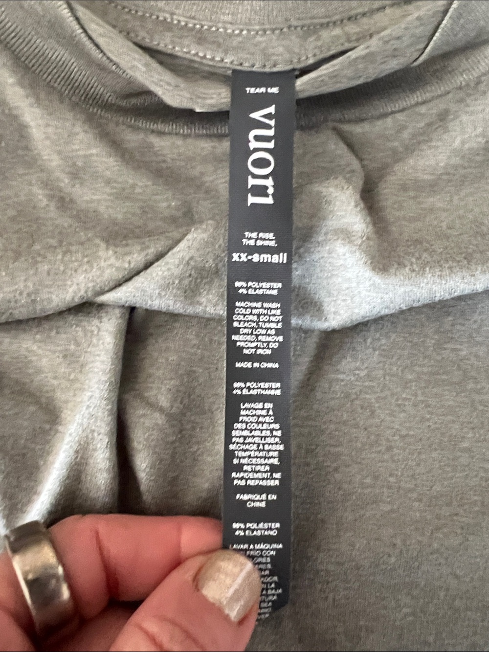 Vuori Daydream Crew Marsh Heathered size XX-Small - Picture 5 of 5